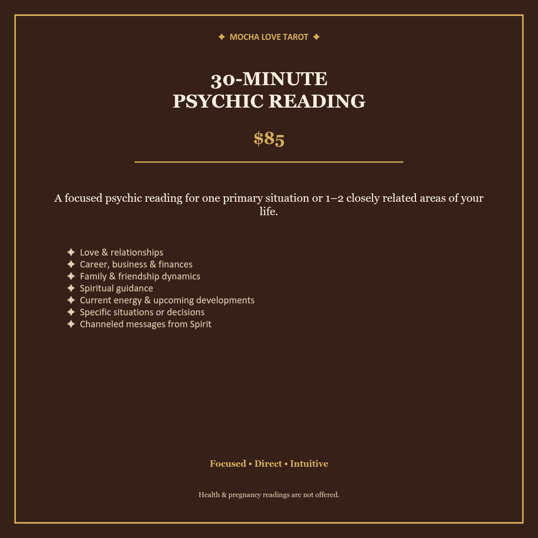 30-Minute Psychic Reading details