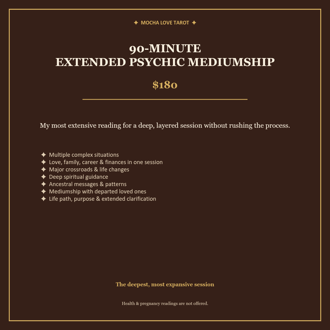 90-Minute Extended Psychic Mediumship details