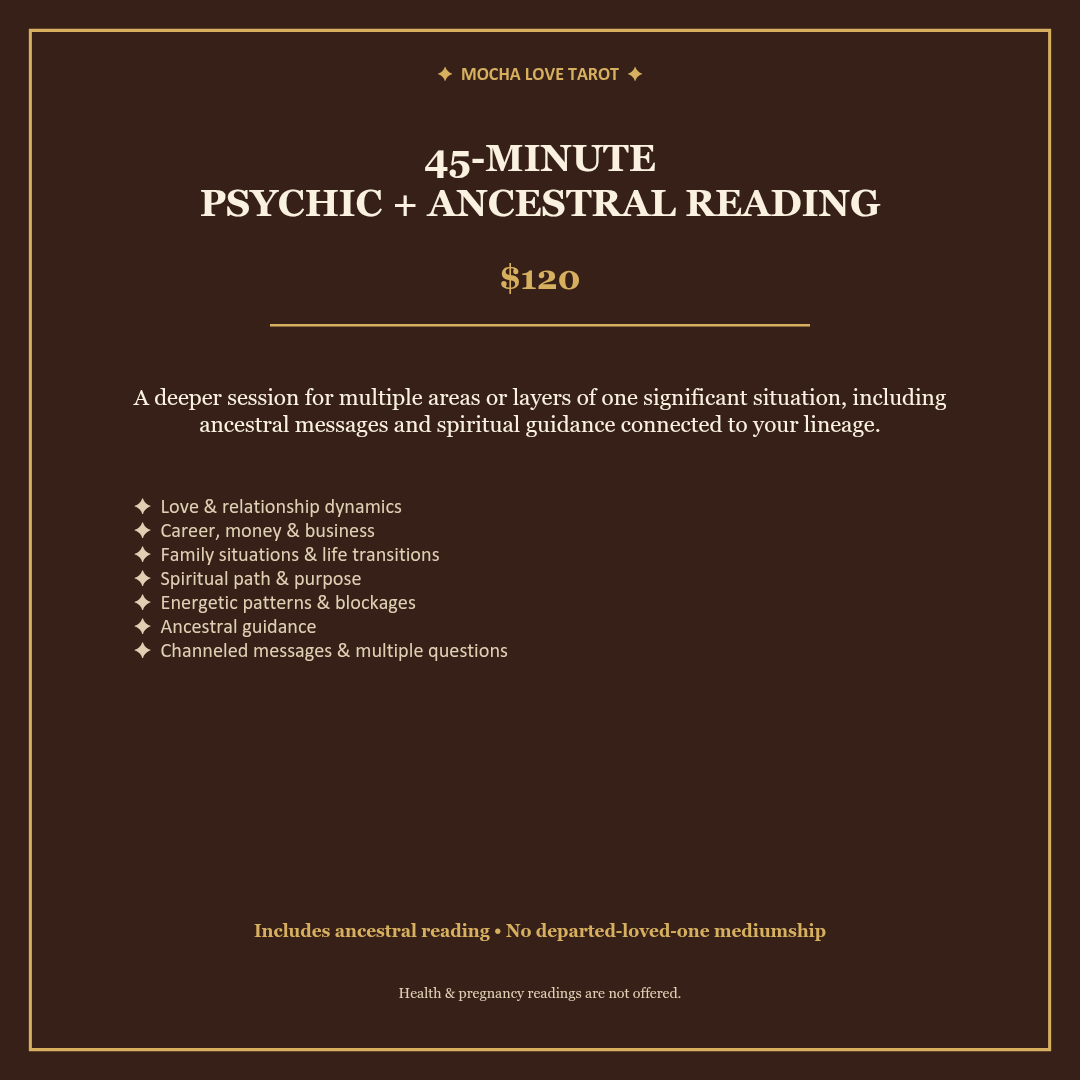 45-Minute Psychic + Ancestral Reading details